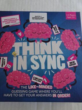 Think In Sync -The Like-Minded Guessing Game - Brand New in Box 3-5 Players -NEW